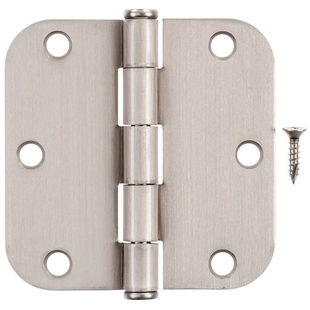 Hampton Hampton 3-1/2 in. L Satin Nickel Residential Door Hinge 12 pk 01-3550-195